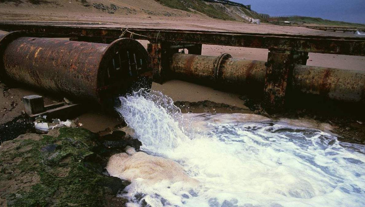 （圖：生活直排污水處理工藝）